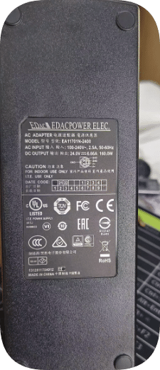*Brand NEW*Yisheng EA11701N-2400 Power Adapter EDAC 24V 6.66A 160.0W 4-pin 4-hole charger cable