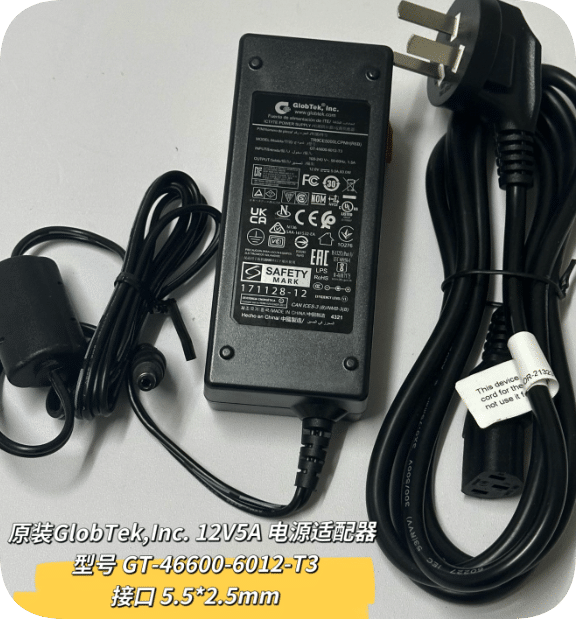 *Brand NEW*GlobTek, Inc. TR9CE5000LCPNH (R6B) output 12.0V 5.0A 60.0WGT-46600-6012-T3 power adapter