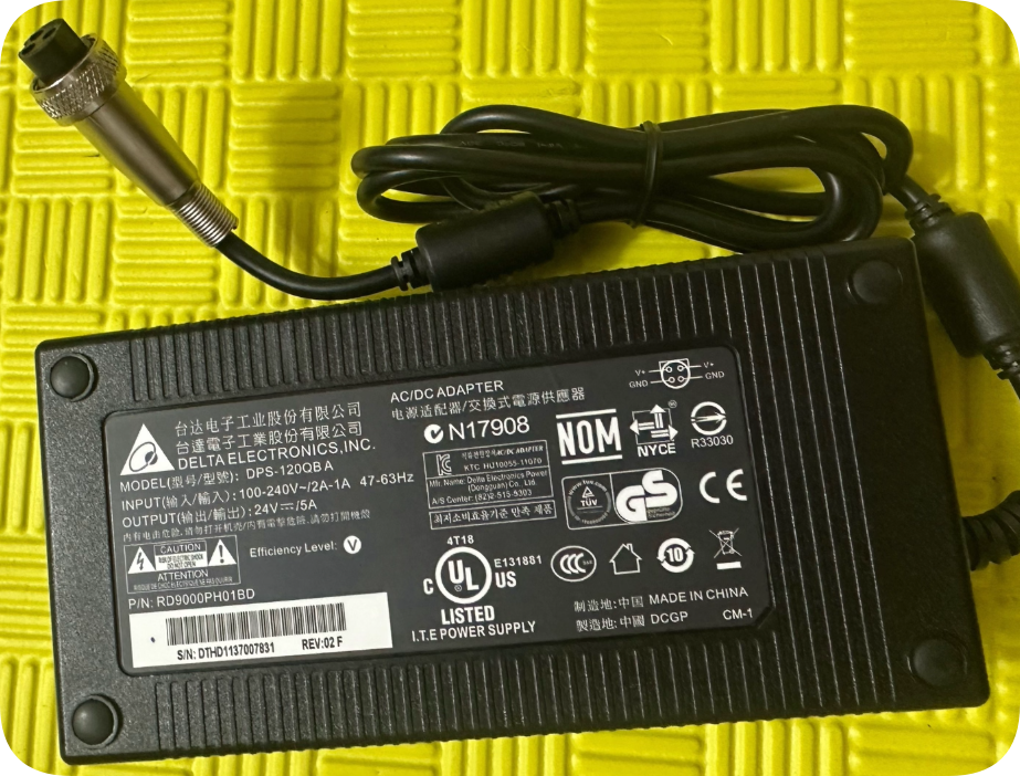 *Brand NEW*DELTA 24V 5A three-pin 3-hole power adapter cable DPS-120QB A medical display *Brand NEW*DELTA 24V 5A three-pin 3-hole power adapter cable DPS-120QB A medical display
