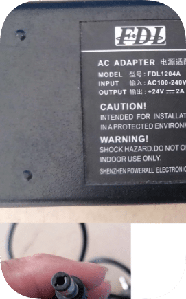 *Brand NEW*Applicable to FDL Electric Yuanji FDL1204A power adapter + 24V2A round port printer power supply ch