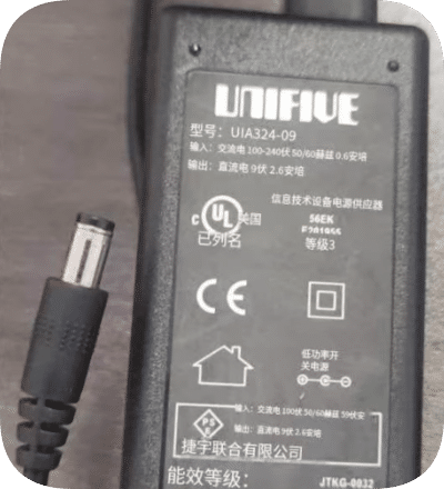 *Brand NEW*Suitable for UNIFIVE power supply UIA324-09 DC 9V 2.6A welding current tester adapter