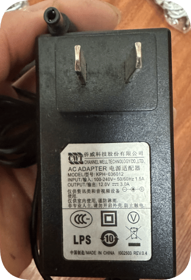 *Brand NEW*CWT KPH-036012 Power Adapter 12.0V 3.0A Round Port 5.5*2.5 Charger DC 36W
