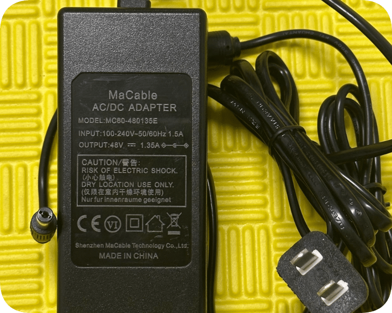 Hikvision Ethernet Switch DS3E0105PEC Power Adapter 48V 1.35A Charging Transformer Cable DS3E0109SPE Ethernet