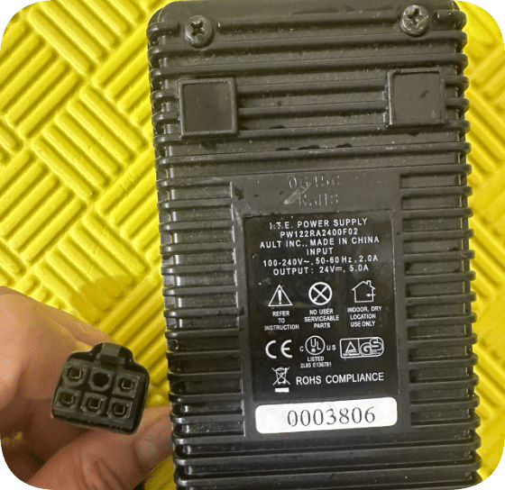 *Brand NEW*PW122RA2400F02 MENB1121A2451F04 Power Adapter +24V 5.0A Black 6-Pin Plug/ 4-Pin Power Supply *Brand NEW*PW122RA2400F02 MENB1121A2451F04 Power Adapter +24V 5.0A Black 6-Pin Plug/ 4-Pin Power Supply