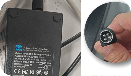 *Brand NEW*Cable KPE150M-VI CWT Qiaowei 24V 6.25A Four-Needle Cell Counter Power Adapter *Brand NEW*Cable KPE150M-VI CWT Qiaowei 24V 6.25A Four-Needle Cell Counter Power Adapter