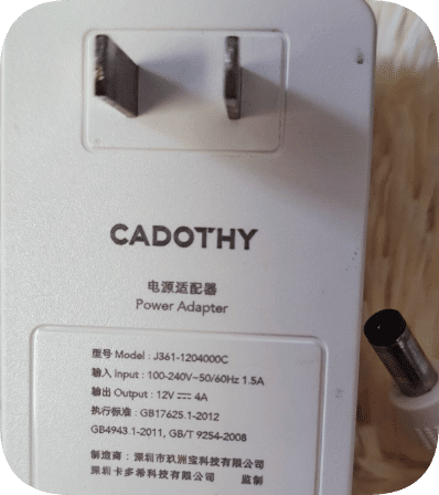 *Brand NEW*CADOTHY J361-1204000C Kadoshi Live Streaming All-in-One TV Power Adapter 12V 4A Round Port Charger