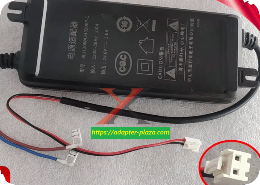 *Brand NEW*Baolijin 24V 5A 120W Power Adapter BLJ120WA240500P-C Spring Head Two-Pin Terminal Transformer