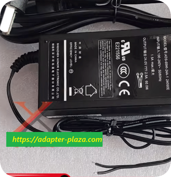 *Brand NEW*HOIOTO Euroton 24V 2.5A Power Adapter ADS-65HI-24A-1 24060E Two-wire 2-core 60W Transformer