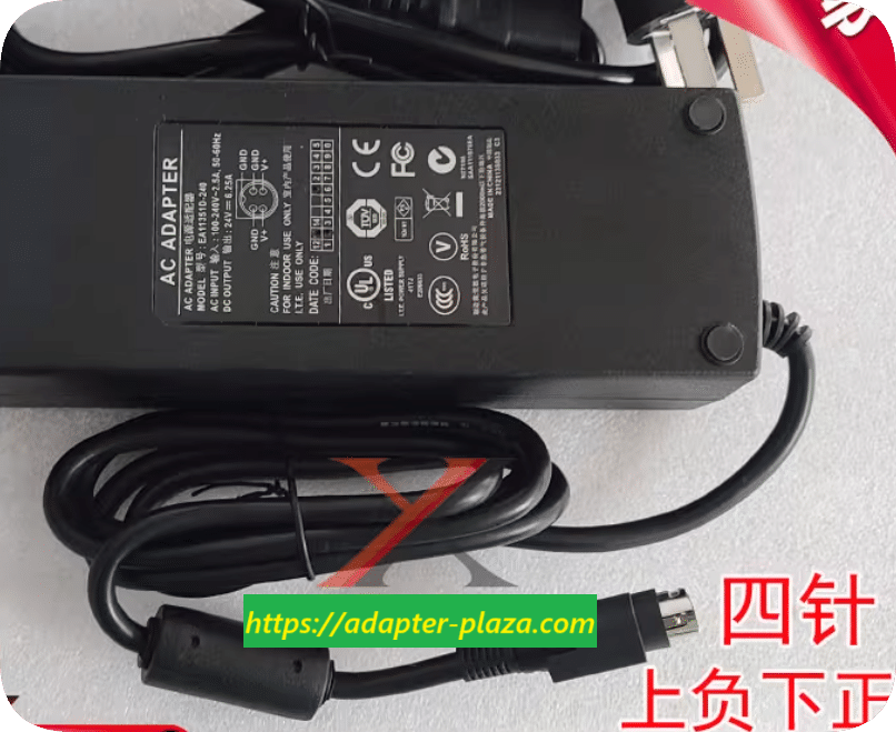 *Brand NEW*Yisheng 24V 6.25A Power Adapter EA11351D-240 4-pin 4-core Charging Cable 150W Transformer *Brand NEW*Yisheng 24V 6.25A Power Adapter EA11351D-240 4-pin 4-core Charging Cable 150W Transformer