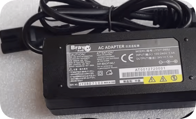 *Brand NEW*Brav Audi 24V 1.5A power adapter JY071260U charging cable 36W transformer 24V 1500mA *Brand NEW*Brav Audi 24V 1.5A power adapter JY071260U charging cable 36W transformer 24V 1500mA
