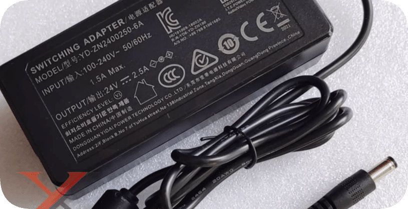 *Brand NEW*YD-ZN2400250-6A 24V 2.5A power adapter round port charging cable DC 60W transformer