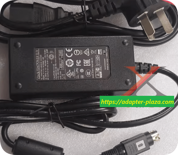 *Brand NEW*EDAC 24V 1.25A Power Adapter EA1024K1-240 Four-Pin Plug Charging Cable Transformer