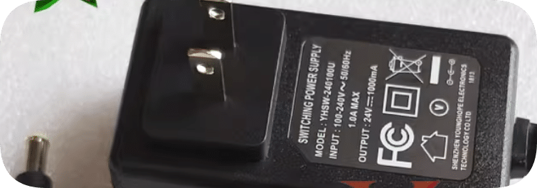 *Brand NEW*DC24V 1000mA power adapter YHSW-240100U 5.5*3.0 with round-hole internal pin connector charging cab