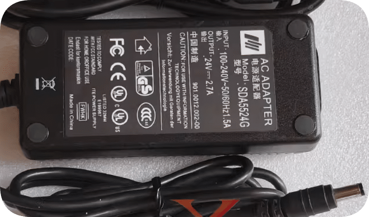*Brand NEW*SPECTRA DC24V 2.7A power adapter SDA5524G universal 24V 2.5A 2A 1.8A 1.5A charging cable switching