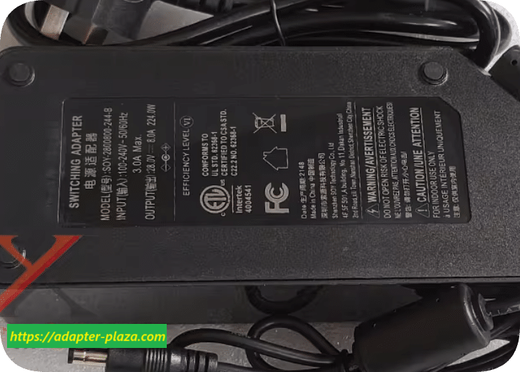 *Brand NEW*Soyuan 28V 8A power adapter SOY-2800800-244-B for aquarium pumps fish tanks LED grow lights access