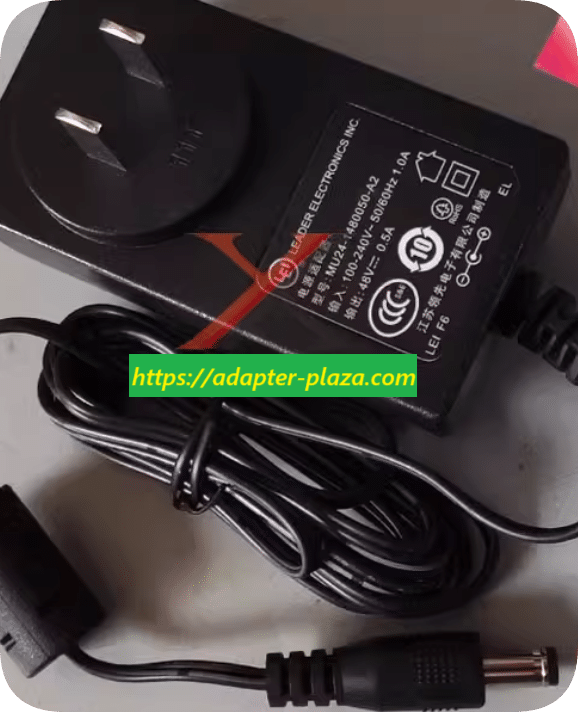*Brand NEW*Leading 48V 0.5A power adapter MU24-1480050A2 charging cable 48V 500mA plug transformer