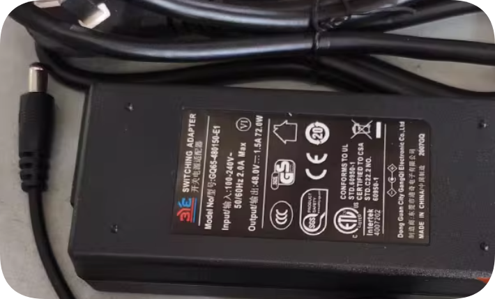 *Brand NEW*Hongqi 48V 1.5A power adapter GQ65-480150-E1 charging cable DC72W POE transformer supplied *Brand NEW*Hongqi 48V 1.5A power adapter GQ65-480150-E1 charging cable DC72W POE transformer supplied