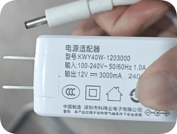 *Brand NEW*Original KWY40W-1203000 laptop power adapter 12V 3000mA charger small port