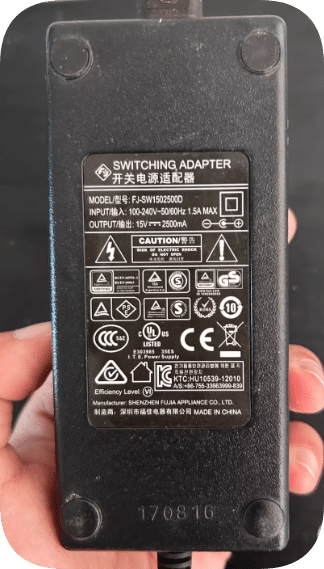*Brand NEW* Foega Electronic Piano Charger Cable FJ-SW2025L15025000 Power Adapter 15V 2.5A/2500