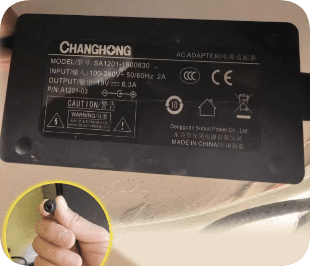 *Brand NEW*Changhong K3 Smart Projector Power Supply - Leading 19V 6.3A Charger SA1201-1900630