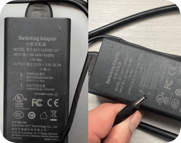 *Brand NEW*Compatible with S15 Pro-X158DS laptop power adapter 12V 3A charger cable small port SOY-1200300-327