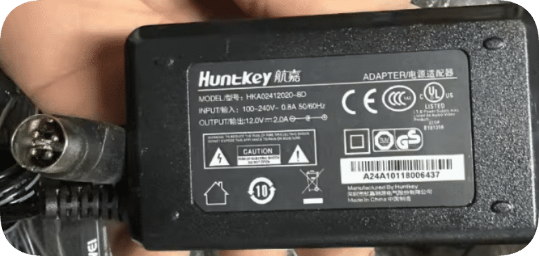 *Brand NEW*Huntkey HKA02412020-8D 12V 2A 4-pin Figure-eight Power Adapter for Hikvision Video Recorders and Pr