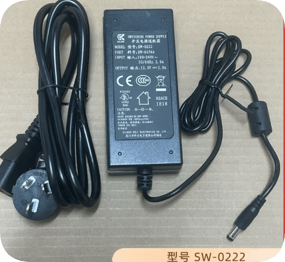 *Brand NEW*SW-0222 12V 3A Keli Power Adapter SW-6156A 5.5*2.1mm Round Socket Power Supply