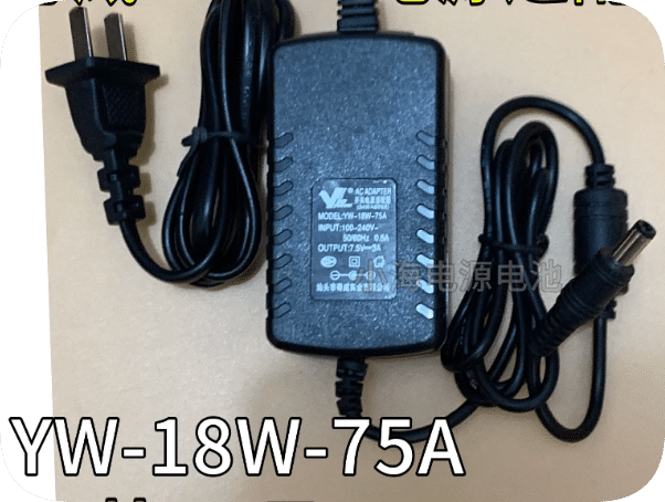 *Brand NEW* YW-18W-75A AC Power Adapter DJ-075300-20K 7.5V 3A 18W Universal Wall Mount Switching Charger with *Brand NEW* YW-18W-75A AC Power Adapter DJ-075300-20K 7.5V 3A 18W Universal Wall Mount Switching Charger with
