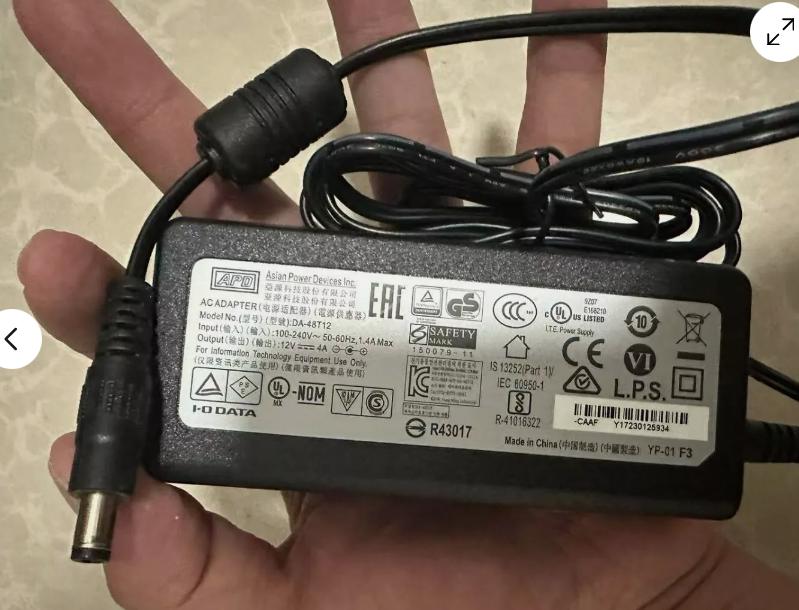 *Brand NEW*Original APD 12V 4A 48W AC Adapter DA-48T12 For 5.5*2.5mm 1.4A Max Power Supply