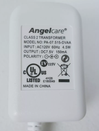 *Brand NEW*ANGELCARE Baby Monitor 7.5V 150mA AC Adapter Cord PA-07.515-DVAA Angel Care Power SUPPLY