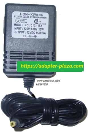 *Brand NEW*HON KWANG 12V DC 1500mA 35W AC Adapter D12-15A Transformer Power Supply *Brand NEW*HON KWANG 12V DC 1500mA 35W AC Adapter D12-15A Transformer Power Supply