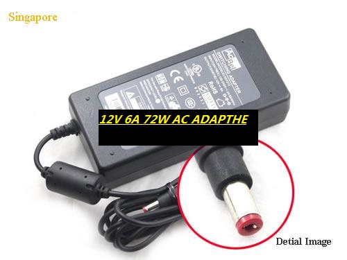 *Brand NEW*AP12EA72 AD7212 ACBEL 12V 6A 72W-5.5x2.1mm AC ADAPTHE POWER Supply - Click Image to Close