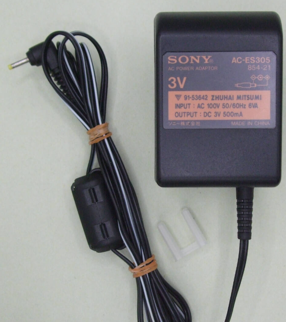 *Brand NEW*SONY 3V 500mA 0.5A AC Adapter AC-ES305 Power Supply - Click Image to Close