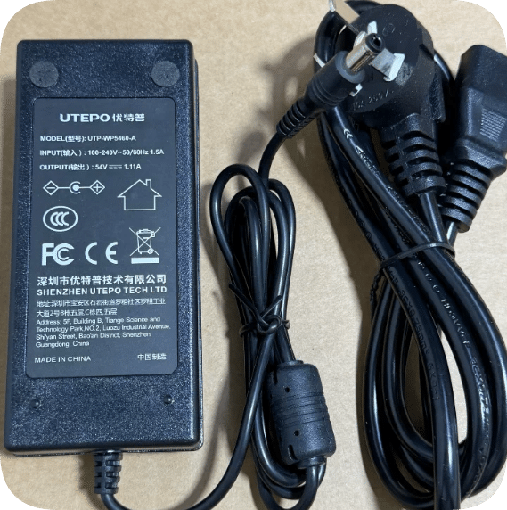 *Brand NEW*UTEPO 54V 1.11A AC ADAPTER UTP-WP5460-A Power Adapter 5.5x2.5mm Round Connector Power Supply