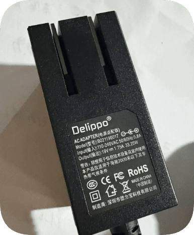 *Brand NEW*Model BO21190017 Delibao 19V 1.75A Power Adapter Charger/Power Cable for Computers and Monitors 3 M