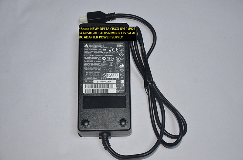 *Brand NEW*12V 5A DELTA EADP-60MB B 892F 341-0501-01 CISCO 891F AC DC ADAPTER POWER SUPPLY