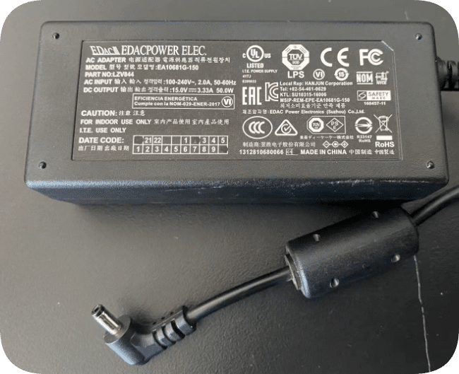 *Brand NEW*EDAC 15V 3.33A 50W AC Adapter EA10681G-150 Small Round Connector 4.0x1.7mm Power Supply