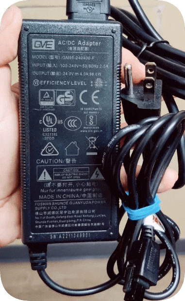 *Brand NEW*GVE AC/DC Power Adapter Model GM95-240400-F Output 24.0V 4.0A 96.0W Power Supply