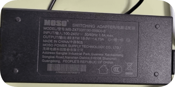 *Brand NEW* Compatible with MOSO 19V 4.73A Power Adapter (Round Connector) – Model MS-Z4730R190-090C0-E Power