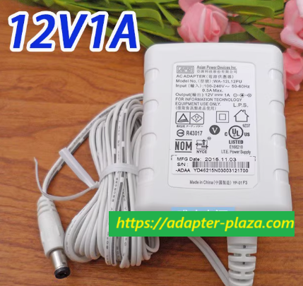*Brand NEW*Original APD WA-12L12FU 12V 1A AC ADAPTER Power Supply *Brand NEW*Original APD WA-12L12FU 12V 1A AC ADAPTER Power Supply