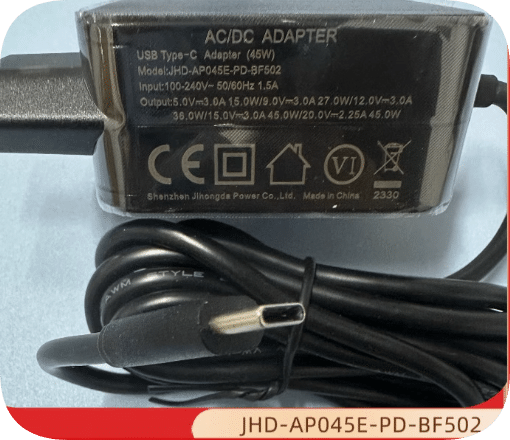 *Brand NEW*Original JHD-AP045E-PD-BF502 PD type-C 20V 2.25A 45W AC ADAPTER Power Supply