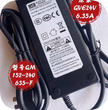 *Brand NEW*Original GVE GM152-240635-F 24V 6.35A AC ADAPTER Power Supply