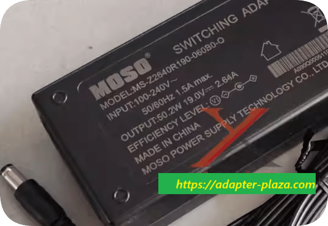 *Brand NEW*MS-Z2640R190-060B0-Q MOSO 19V2.64A power adapter round port DC5.5*2.1 round port plug charging cabl