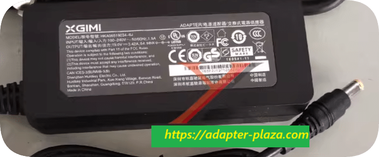 *Brand NEW*Hangjiajimi 19V3.42A power adapter HKA06519034-6J charging cable projector transformer