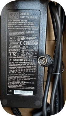 *Brand NEW*Taiwan Mingwei GST120A12-R7B 102W 12V8.5A four-pin three-plug enterprise-class power adapter cable