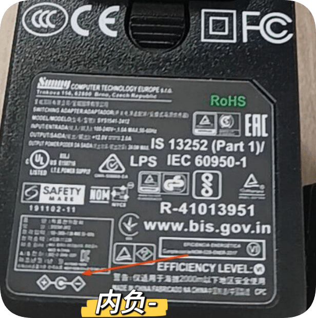 *Brand NEW*Applicable to SYS1541-2412 power adapter 12V2A round port internal negative transformer power charg *Brand NEW*Applicable to SYS1541-2412 power adapter 12V2A round port internal negative transformer power charg