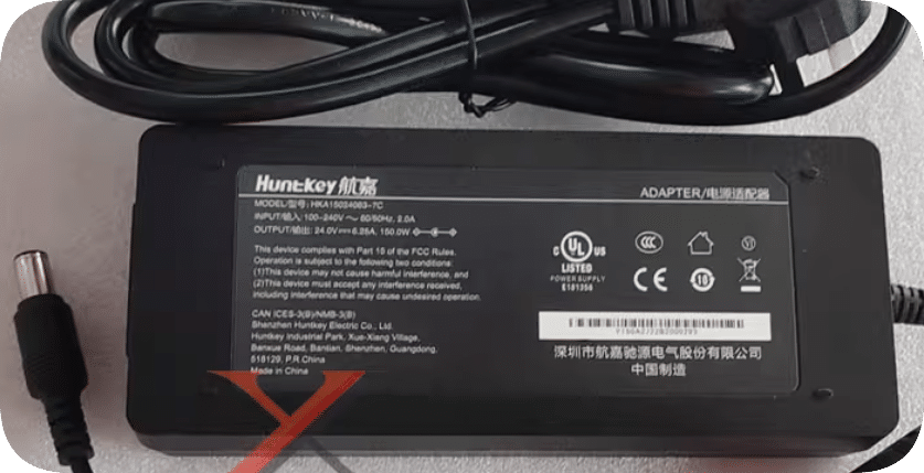 *Brand NEW*Huntkey 24V 6.25A Power Adapter HKA15024063-7C Charging Cable 150W Transformer