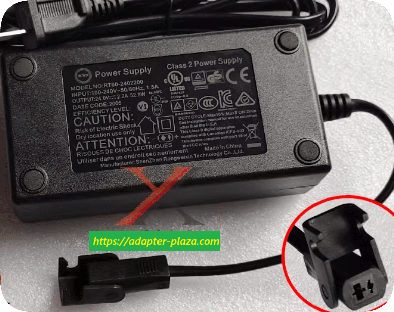 *Brand NEW*RT60-2402200 Single Sofa Charging Cable Transformer Grepow 24V 2.2A 52.8W Power Adapter