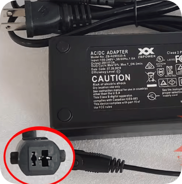 *Brand NEW*29V 2A Power Adapter ZB-H290020-A Electric Sofa, Table, Bed and Cabinet Two-Prong Charging Cable Tr