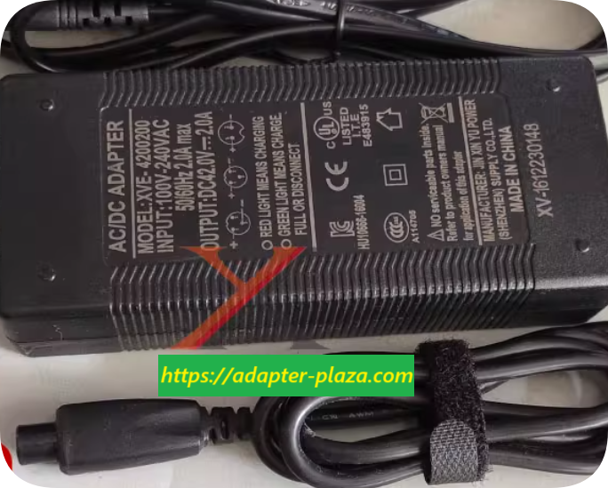 *Brand NEW*42V 2A power adapter XVE-4200200 three-prong plug three-hole charging cable 84W power supply transf *Brand NEW*42V 2A power adapter XVE-4200200 three-prong plug three-hole charging cable 84W power supply transf
